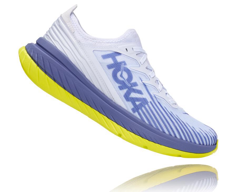 Hoka One One Carbon X-Spe Löparskor Herr - Vita/Blå - EDSIM-3862